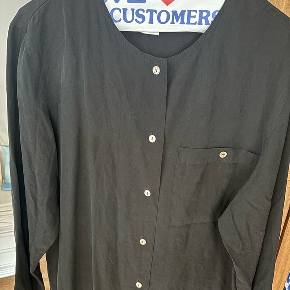 Rafaella Silk button down blouse - Picture 7 of 11